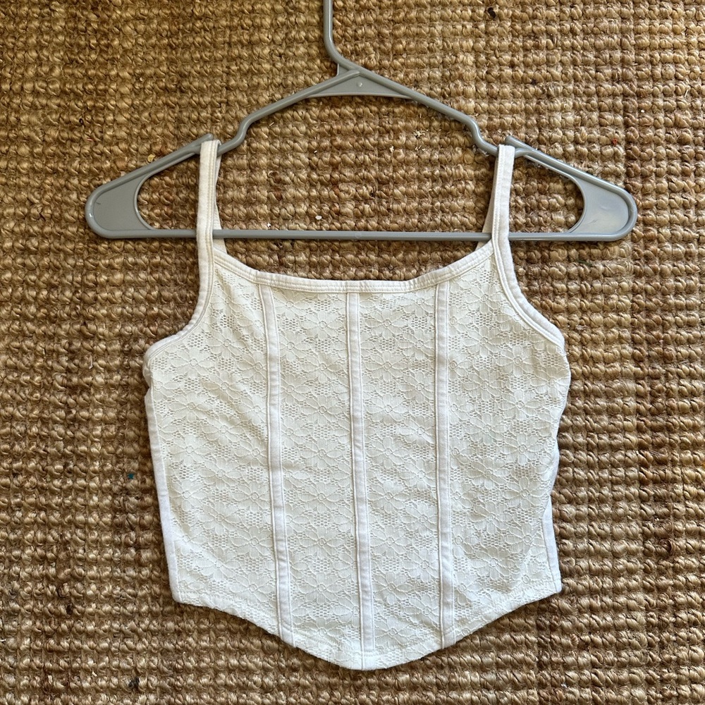 Hollister Cream Lace Camisole